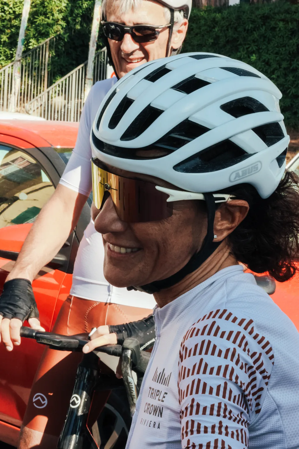 Un sorriso prima della partenza